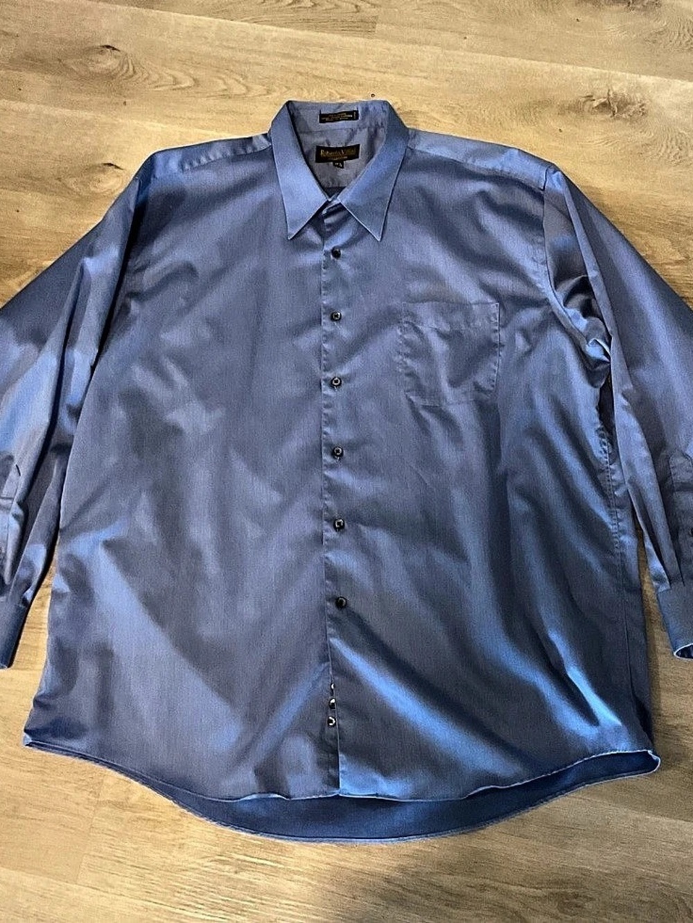 Roberto Villini Men's Blue Dress Shirt Size Large
